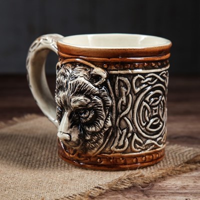 Бокал "Медведь", 0.5 л, микс - фото 556315