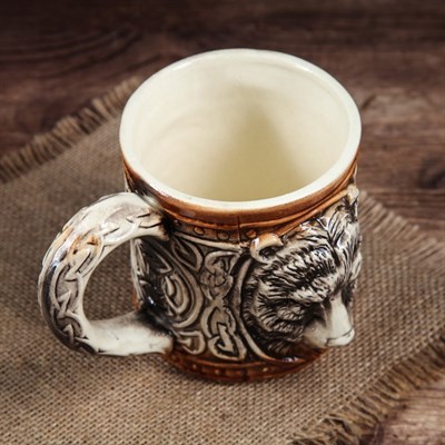 Бокал "Медведь", 0.5 л, микс - фото 556318