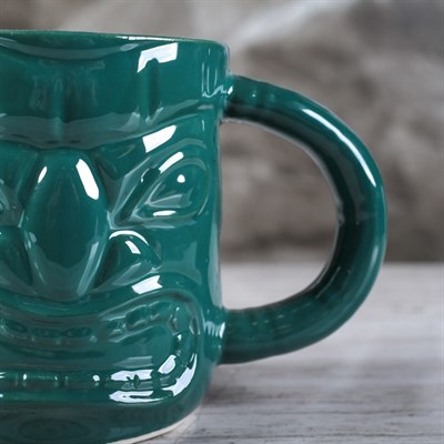 Кружка "Тикки" 500 мл зелёный, керамика - фото 556422