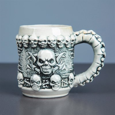 Кружка "Череп", 0,3 л, микс, керамика - фото 556774
