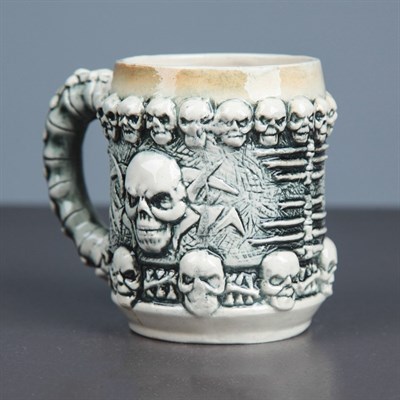 Кружка "Череп", 0,3 л, микс, керамика - фото 556775