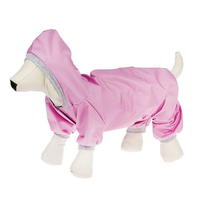 Комбинезон  для собак, 2XL (ДС 34-36 см, ОШ 34-36 см, ОГ 44-48 см), розовый - фото 669784