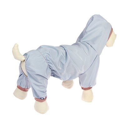 Комбинезон серый, размер S (ДС 20-22 см, ОШ 26 см, ОГ 30-34 см) - фото 669793