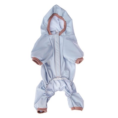 Комбинезон серый, размер S (ДС 20-22 см, ОШ 26 см, ОГ 30-34 см) - фото 669795