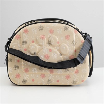 Складная сумка-переноска с отдельным входом, материал EVA, 43,5 х 28 х 33 см, бежевая - фото 672766