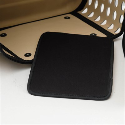 Складная сумка-переноска с отдельным входом, материал EVA, 43,5 х 28 х 33 см, бежевая - фото 672771