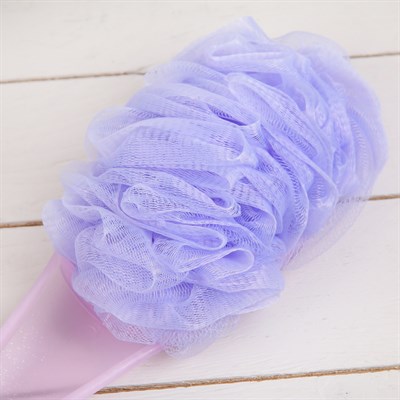 Мочалка для тела с ручкой гнущаяся, 35 гр, цвет МИКС - фото 712424