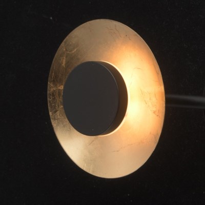 Светильник "Галатея" 2x6Вт LED 3000K золото, черный 15x41x11см - фото 730701