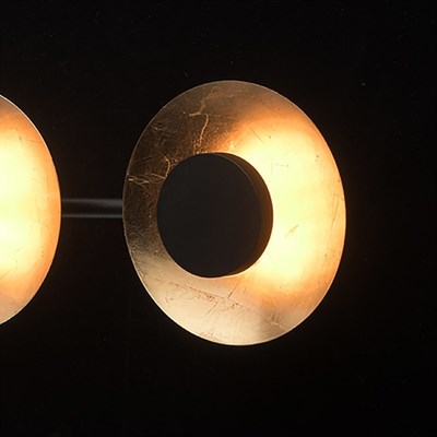 Светильник "Галатея" 4x6Вт LED 3000K золото, черный 15x75x11см - фото 730733