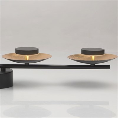 Светильник "Галатея" 4x6Вт LED 3000K золото, черный 15x75x11см - фото 730735