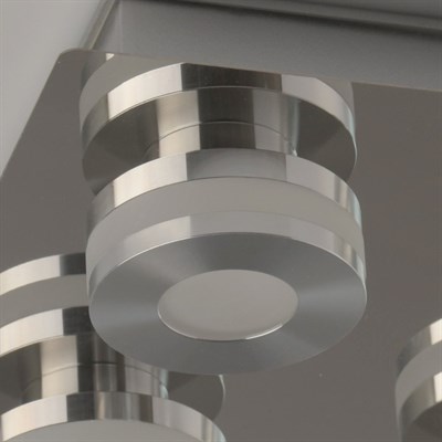 Светильник "Пунктум" 4x5Вт LED IP44 хром 24x24x7,5см - фото 730751