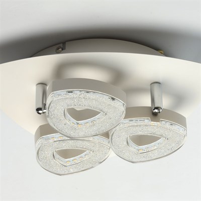 Светильник "Этингер" 3x4Вт LED 3000K белый 26x26x16см - фото 730939