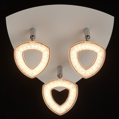 Светильник "Этингер" 3x4Вт LED 3000K белый 26x26x16см - фото 730946