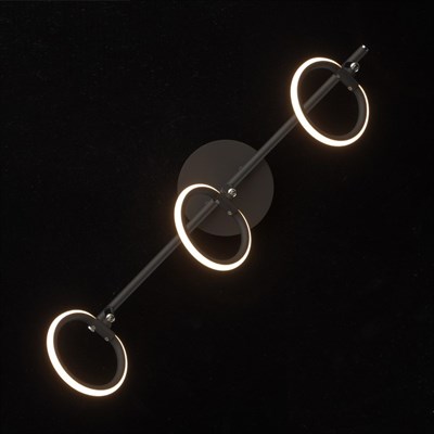 Светильник "Этингер" 3x3Вт LED 3000K черный 53x12x21см - фото 731020