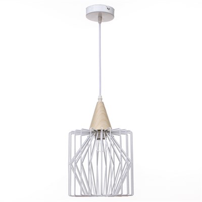 Светильник "Амбер" 1x40Вт E27 белый 20х20х60 см. - фото 766487