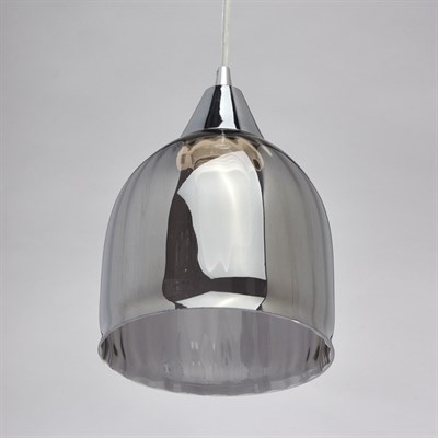 Люстра подвес "Лоск" 1x40W E27 хром 14x14x210см - фото 767133