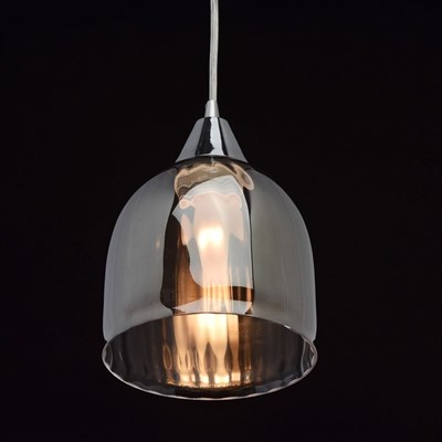 Люстра подвес "Лоск" 1x40W E27 хром 14x14x210см - фото 767134