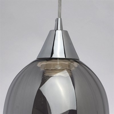 Люстра подвес "Лоск" 1x40W E27 хром 14x14x210см - фото 767137