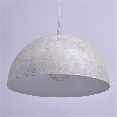 Люстра подвес "Галатея" 1x15W E27 белый 35x35x215см - фото 769278