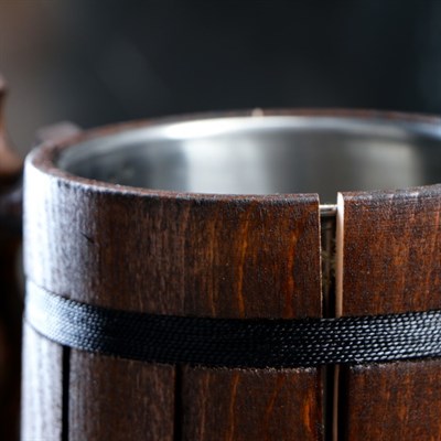 Кружка пивная с колбой "Дункель" большой, 0,5 л - фото 796769