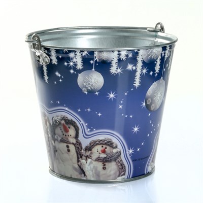 Ведро декоративное 7 л, цвет МИКС УЦЕНКА - фото 810107