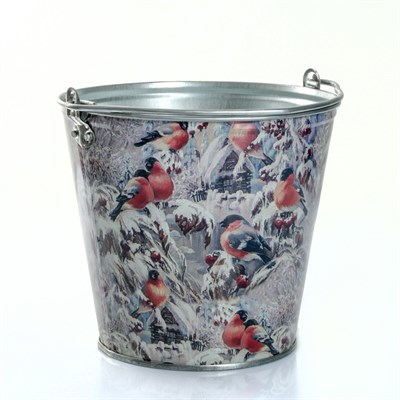 Ведро декоративное 7 л, цвет МИКС УЦЕНКА - фото 810110