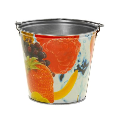 Ведро декоративное 7 л, цвет МИКС УЦЕНКА - фото 810111