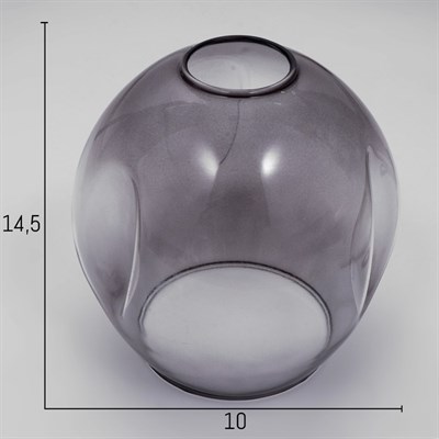 Люстра 93001/8 8х60W E27 черный/дымчатый 130х50х80 см - фото 849019