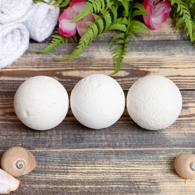 Набор "Добропаровъ" из 3 бурлящих шариков (кедр, мята, сосна), с наполнителем, в коробке - фото 872581