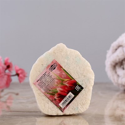 Шипучая бомбочка "Пироженка" с ароматом клубники, белая - фото 880983