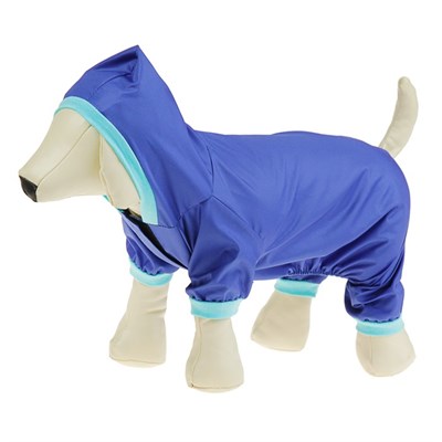 Комбинезон для собак, M (дс - 25 см, ог - 34 см), синий - фото 908978