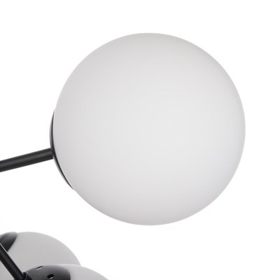 Люстра 49801/9 9х60W E27 черный/белый 82х82х36 см - фото 924791