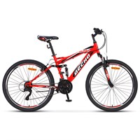 Велосипед 26&quot; Десна-2620, V030, цвет красный/чёрный, размер 16,5&quot;