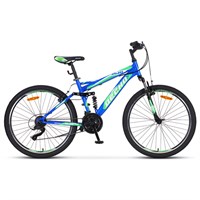 Велосипед 26" Десна-2620, V030, цвет синий/зелёный, размер 16,5"