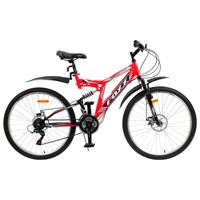 Велосипед 26" Foxx Freelander D, 2020, цвет красный, размер 18"