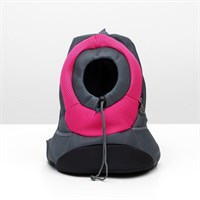 Рюкзак для переноски животных с креплением на талию, 31 х 15 х 39 см, розовый