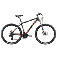 Велосипед 26" Stark Indy 2 D, 2020, цвет чёрный/оранжевый/белый, размер 18"