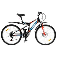 Велосипед 26" Foxx Freelander D, 2020, цвет черный, размер 18"