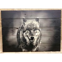 Картина для бани "Волк", МАССИВ, 60×40 см
