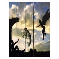 Картина для бани, тематика арт "Душа ангела", МАССИВ, 40×30 см