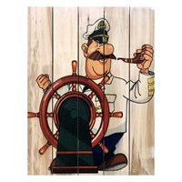 Картина для бани "Капитан", МАССИВ, 40×30 см