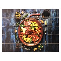 Картина для бани, тематика кухня "Блюдо", МАССИВ, 40×30 см