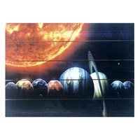Картина для бани, тематика космос "Планеты", МАССИВ, 40×30 см