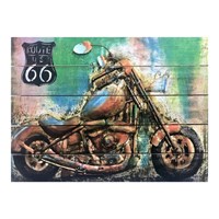 Картина для бани, тематика мотоциклы "Ретро байк", МАССИВ, 40×30 см