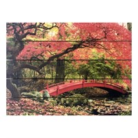 Картина для бани, тематика природа "Цветение сакуры", МАССИВ, 40×30 см