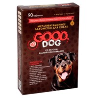 Мультивитаминное лакомство GOOD DOG для собак, &quot;Альпийская говядина&quot;, 90 таб