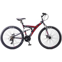 Велосипед 26&quot; Stels Focus MD, V010, цвет чёрный/красный, размер 18&quot;