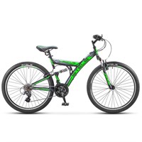 Велосипед 26&quot; Stels Focus V, V030, цвет чёрный/зелёный, размер 18&quot;