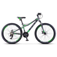 Велосипед 26" Stels Navigator-610 MD, V040, цвет серый/зелёный, размер 14"