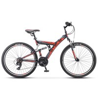 Велосипед 26" Stels Focus V, V030, цвет чёрный/красный, размер 18"